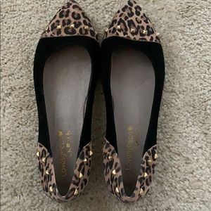 Animal print flats